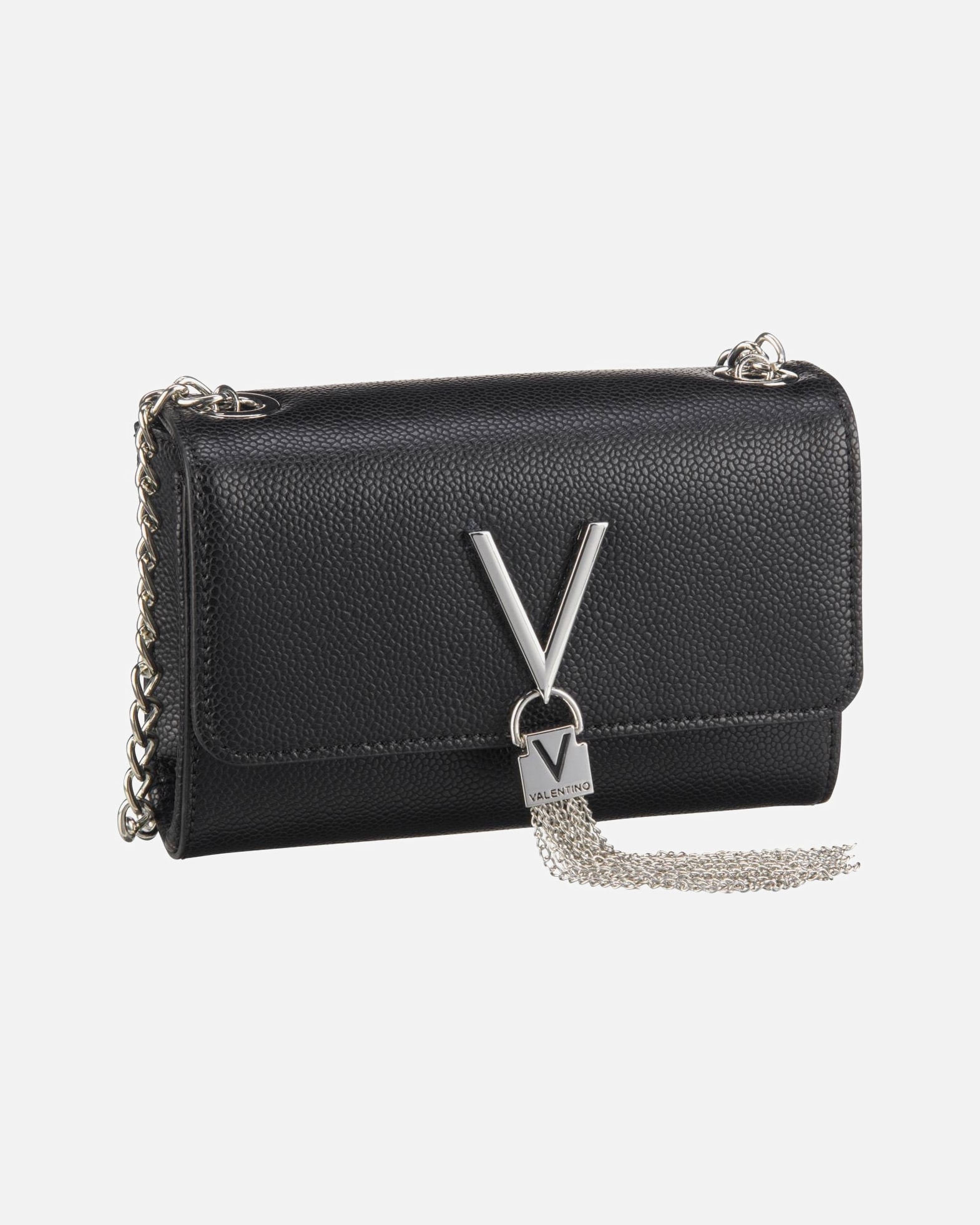 Borsa a tracolla Valentino Divina, nera - Ecopelle - 1 pezzo