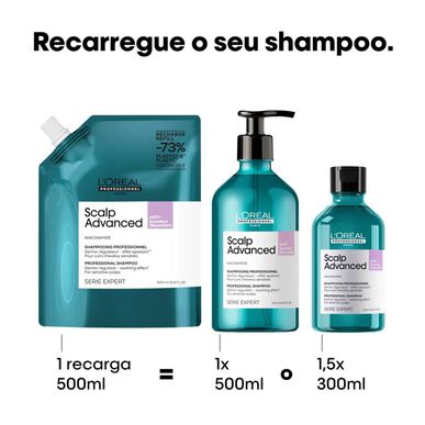 L'Oréal Professionnel Scalp Advanced Serie Expert Shampoo Champô de Recarga Couro Cabeludo Sensível 500 ml 500 ml