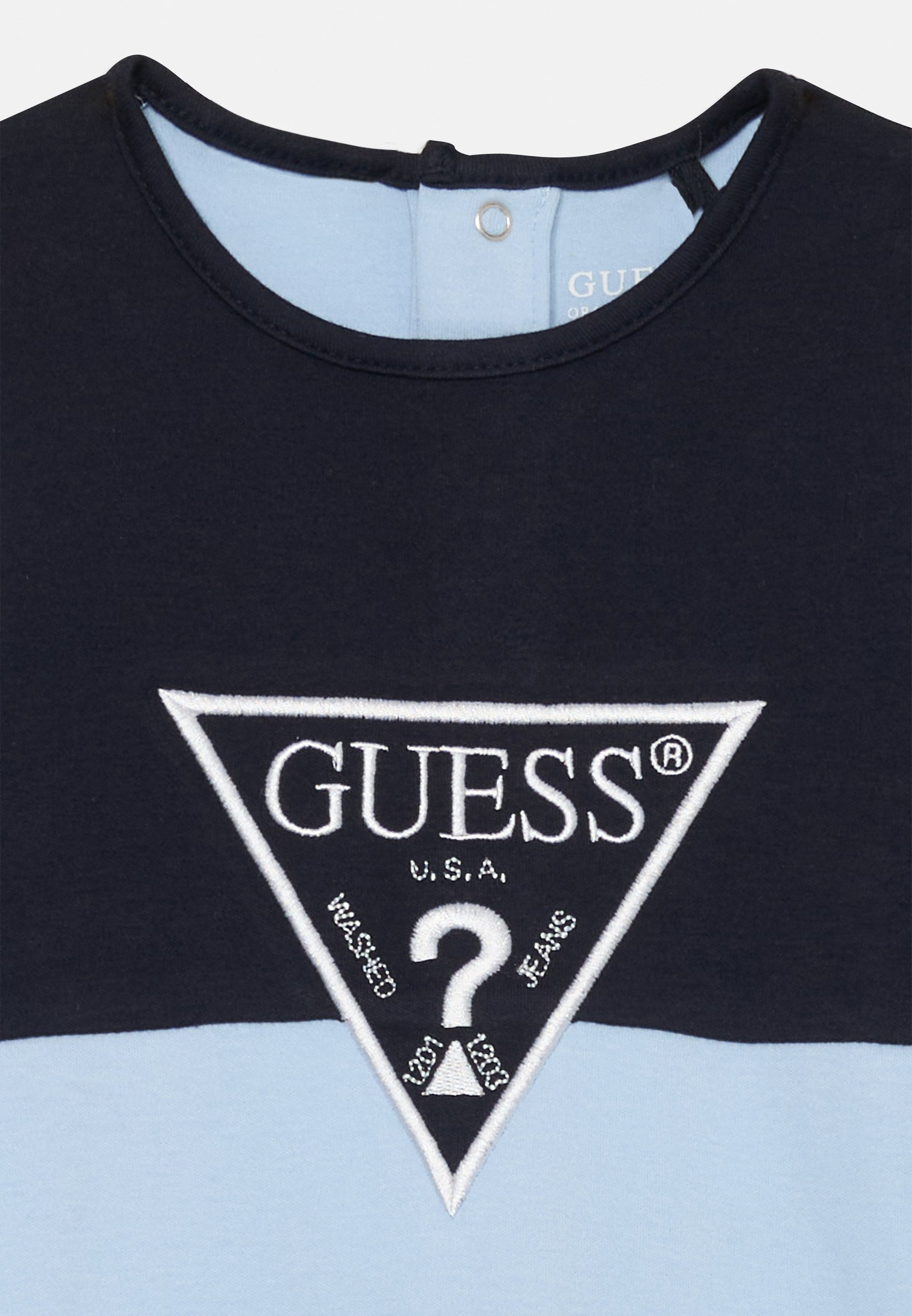 Guess BABY INTERLOCK OVERALL UNISEX - Piżama - jasnoniebieski