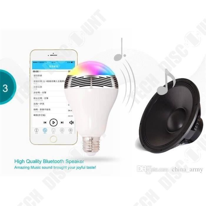 Ampoule intelligente - TD® - E27 - WiFi - Bluetooth 4.0 - RGB LED Audio
