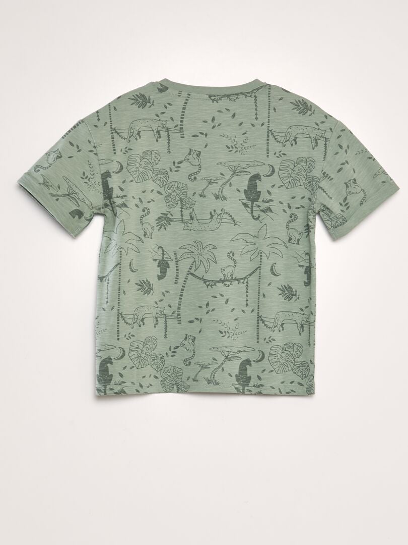 Camiseta con estampado - VERDE