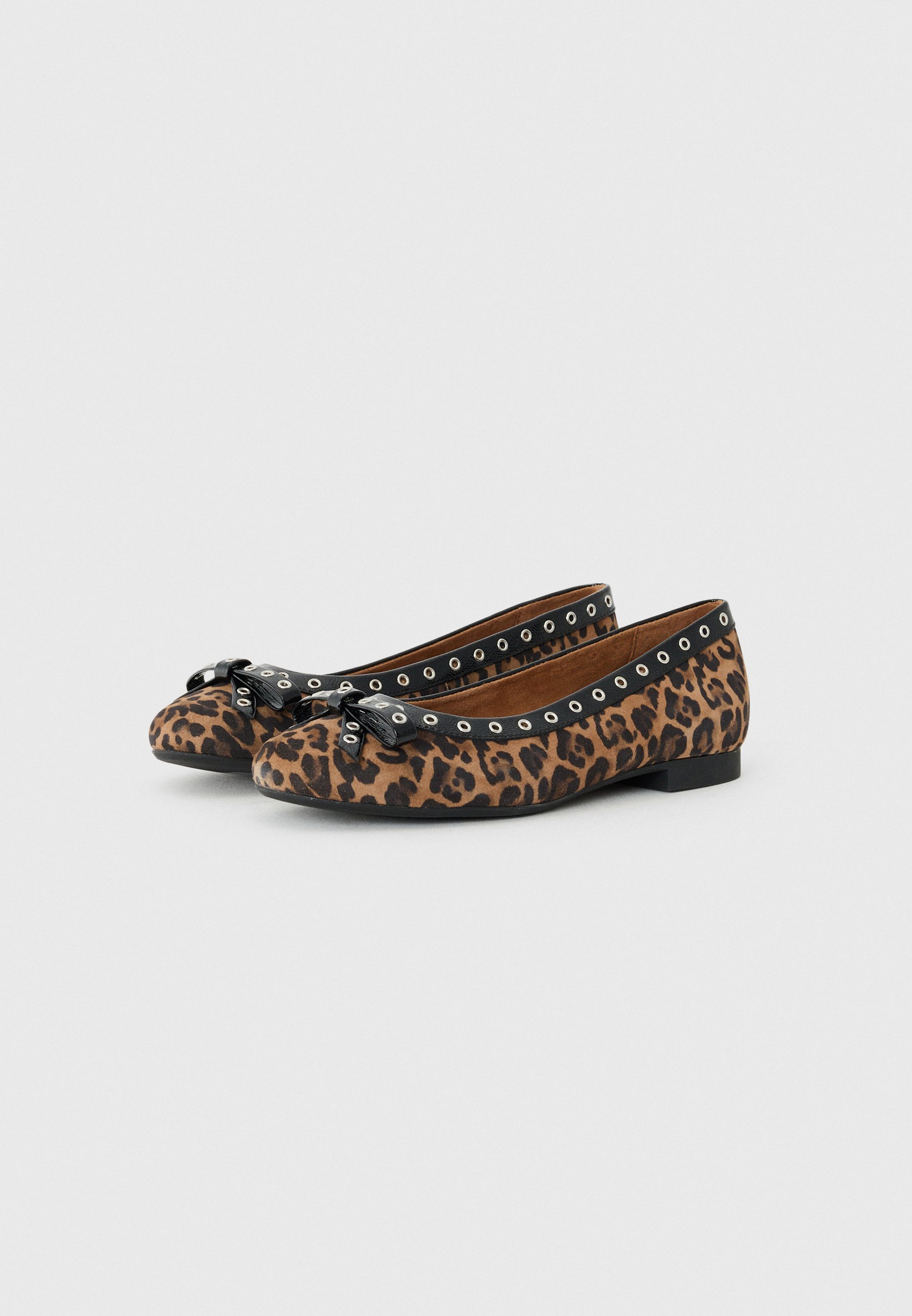 Paul Green ballerina's - zwart/bruin
