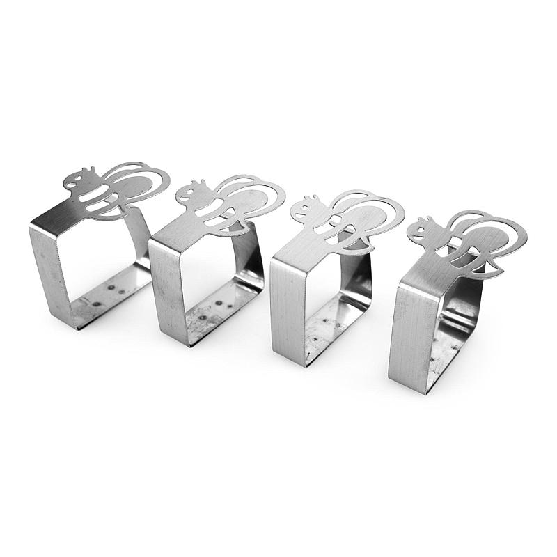 Hem Gardinklämmor 4-pack Borstat stål