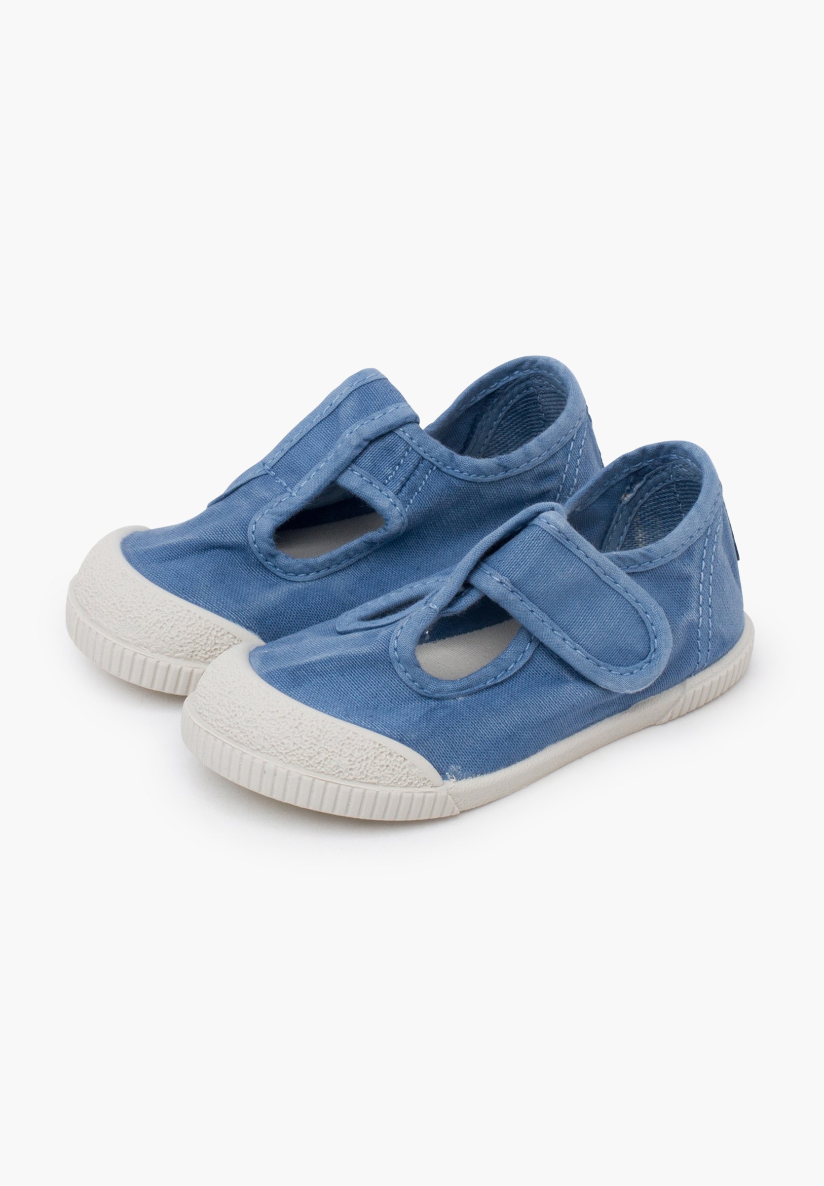 Pisamonas PEPITOS PUNTERA BAREFOOT LAVADA - Chaussons bébé - azul jeans
