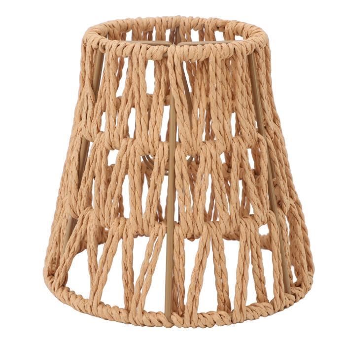 Abat-jour - VVIKIZY - Faux rotin - 3 pièces - Style bohémien - E14