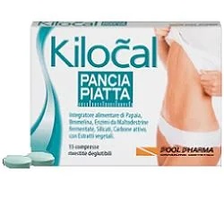 KILOCAL Kilocal voedingssupplement voor gewichtsverlies, een platte buik, 15 tabletten, vermindert een opgeblazen gevoel