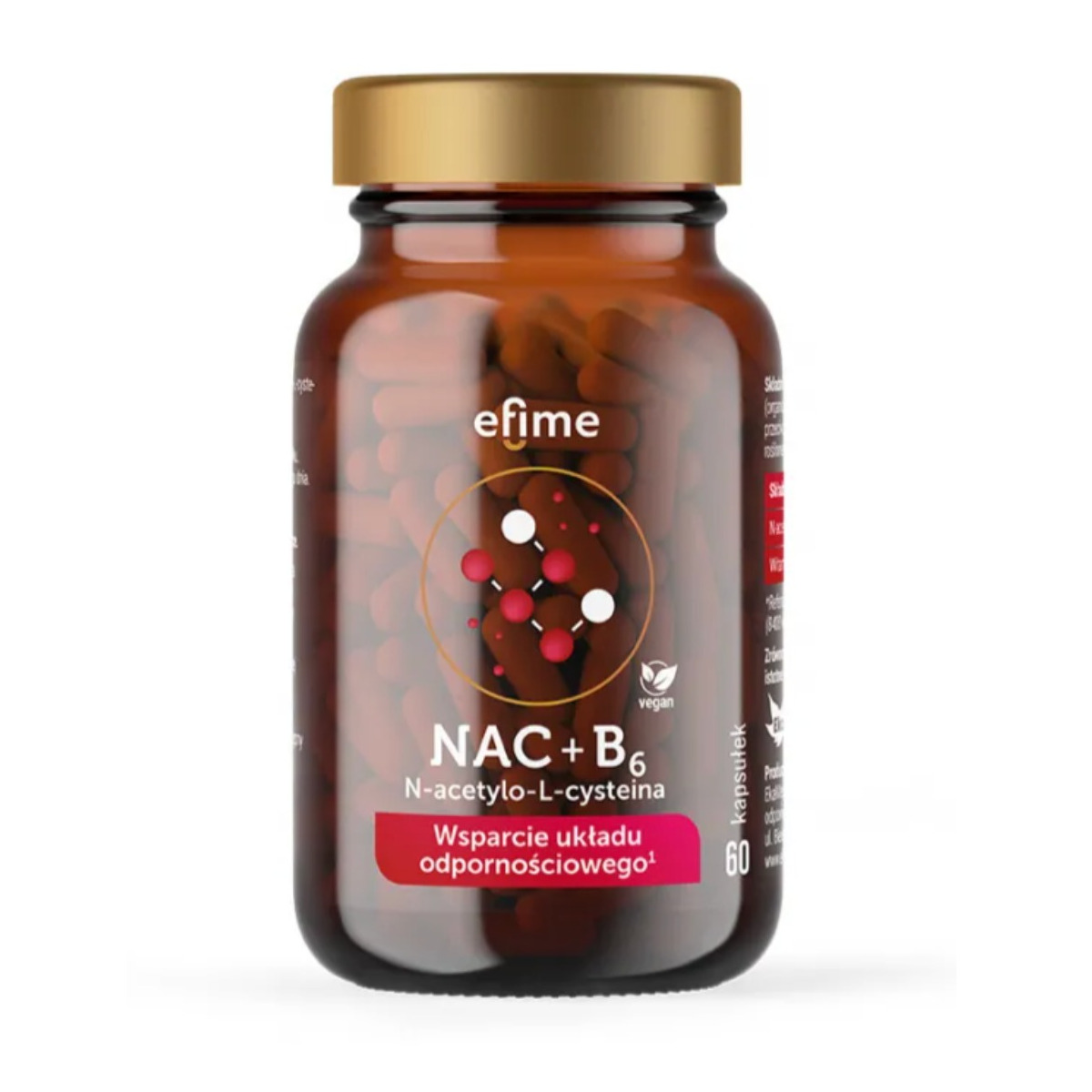 EkaMedica Efime NAC N-acetyl-L-cystein och vitamin B6