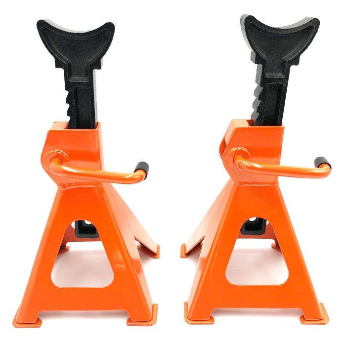 Soportes de gato de trinquete fijos, 3 toneladas x2