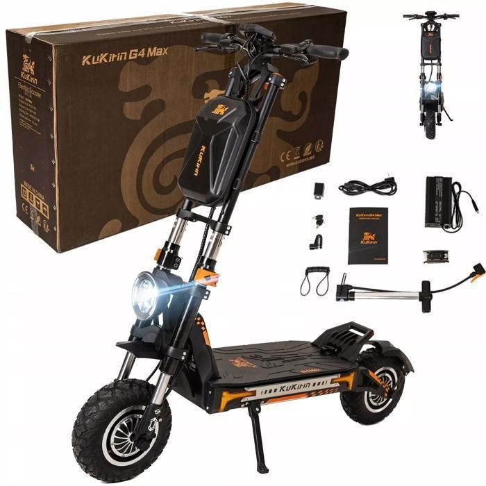 Elektrische scooter - KuKirin G4 Max - Twee 3200W motoren - Verwijderbare 60V 35,2Ah accu - Maximale actieradius 95 km