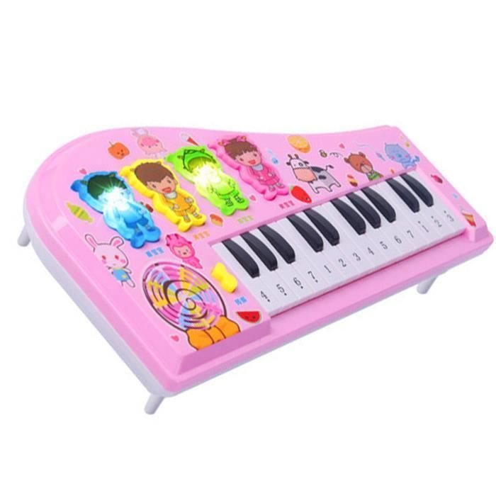 Piano de juguete para niños - OMABETA - Teclado electrónico de dibujos animados - Multifuncional - Fácil de usar - Educativo