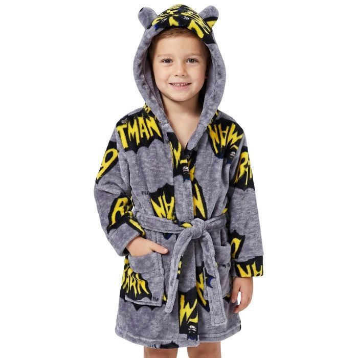 Grauer Jungenbademantel – DC COMICS – BATMAN
