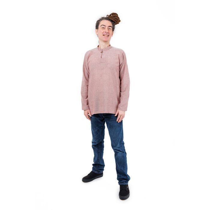 Fantazia - Camicia da Uomo - Camicia da uomo con collo alla coreana Tanshu