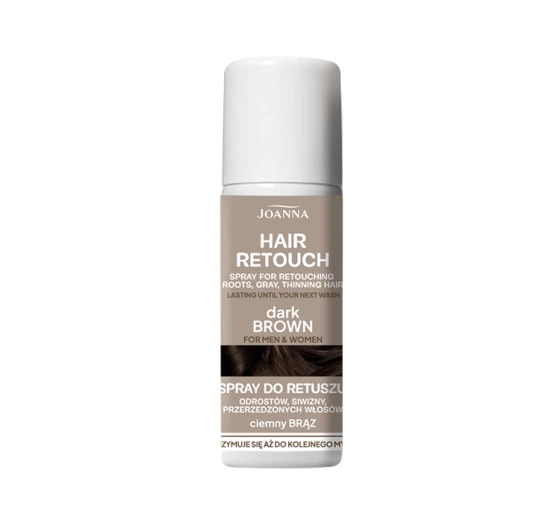 Joanna Hair Retouch spray do retuszu odrostów Ciemny Brąz 75ml