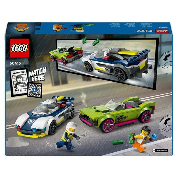 LEGO City 60415 Полицијски аутомобил и брза потера аутомобилима