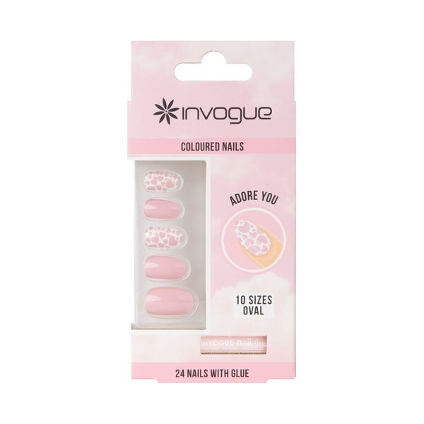 Uñas ovaladas Invogue para San Valentín - Adore You
