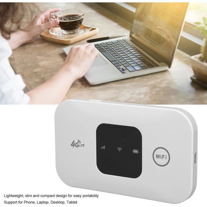 Punto de acceso Wi-Fi portátil, router Wi-Fi móvil 4G de alta velocidad, router de viaje 4G LTE para teléfonos y portátiles.