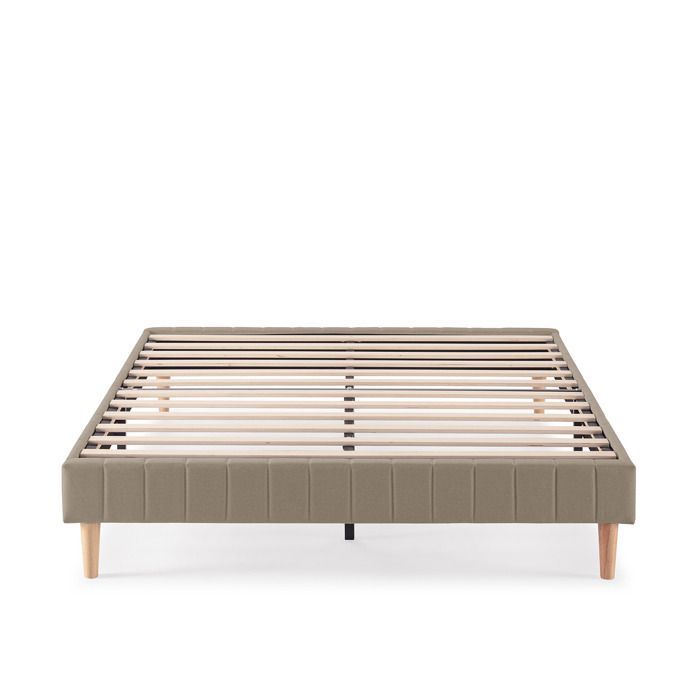 Base de cama tapizada Eris 140x190 cm Beige