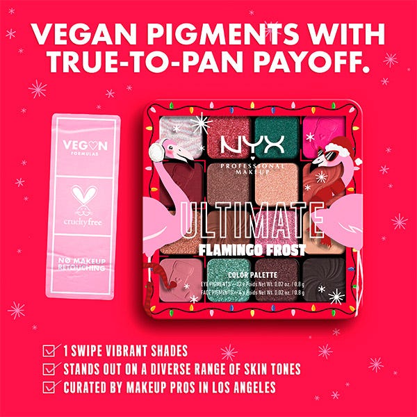 Flamingo Frost szemhéjfesték paletta | 1 db