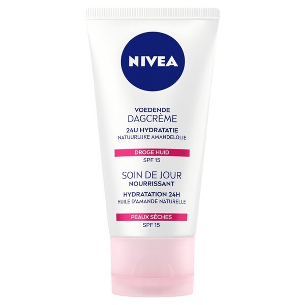 NIVEA hranilna dnevna krema z zaščitnim faktorjem 15<br>50 ml - za suho kožo