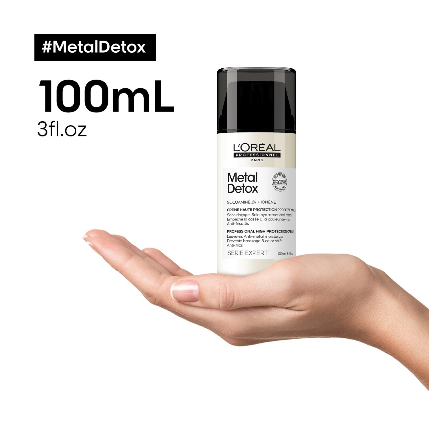 Cremă de păr cu protecție ridicată, fără clătire, cu filtru UV și protecție împotriva metalelor - Pentru păr