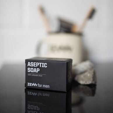 ZEW for Men Antiseptisk tvål för kropp, ansikte och händer, 85 ml