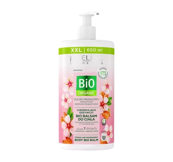 Eveline Cosmetics Bio Organic ujędrniająco odżywczy bio balsam do ciała 650 ml