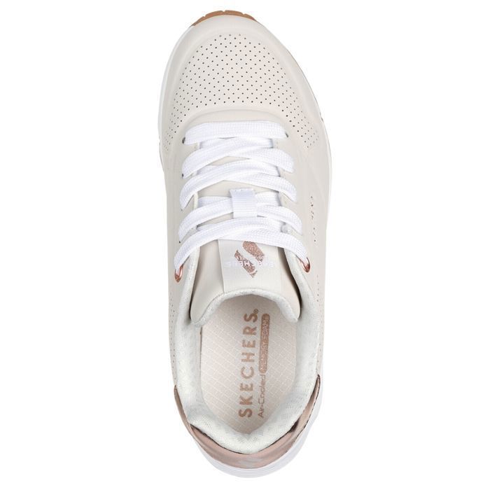 Scarpe Skechers Uno Gen1 Shimmer Away per ragazze, beige 310545L-NAT