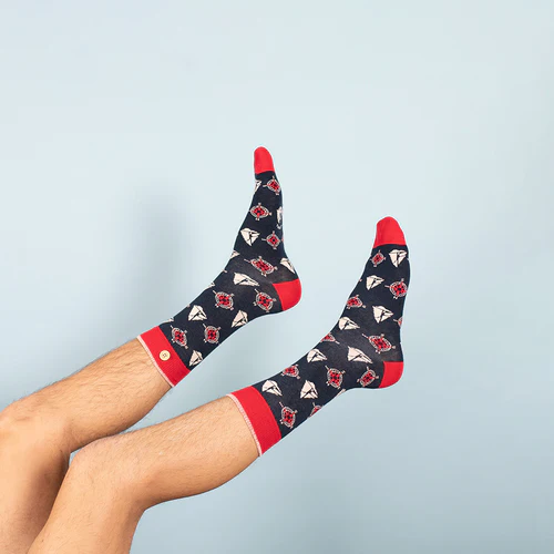 Cabaia Chaussettes Charles & Vanessa bleu marine
