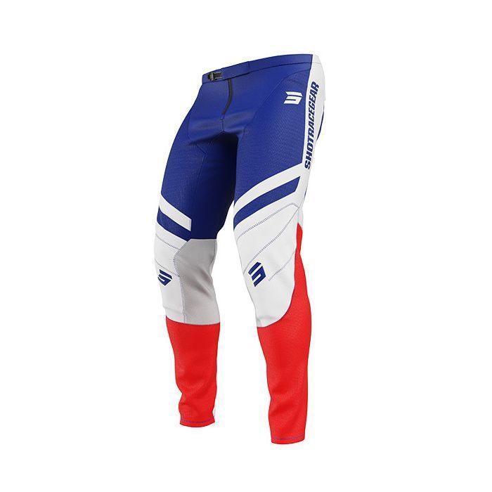 Pantalon moto cross SHOT RACE GEAR Contact Mythic Blue Red