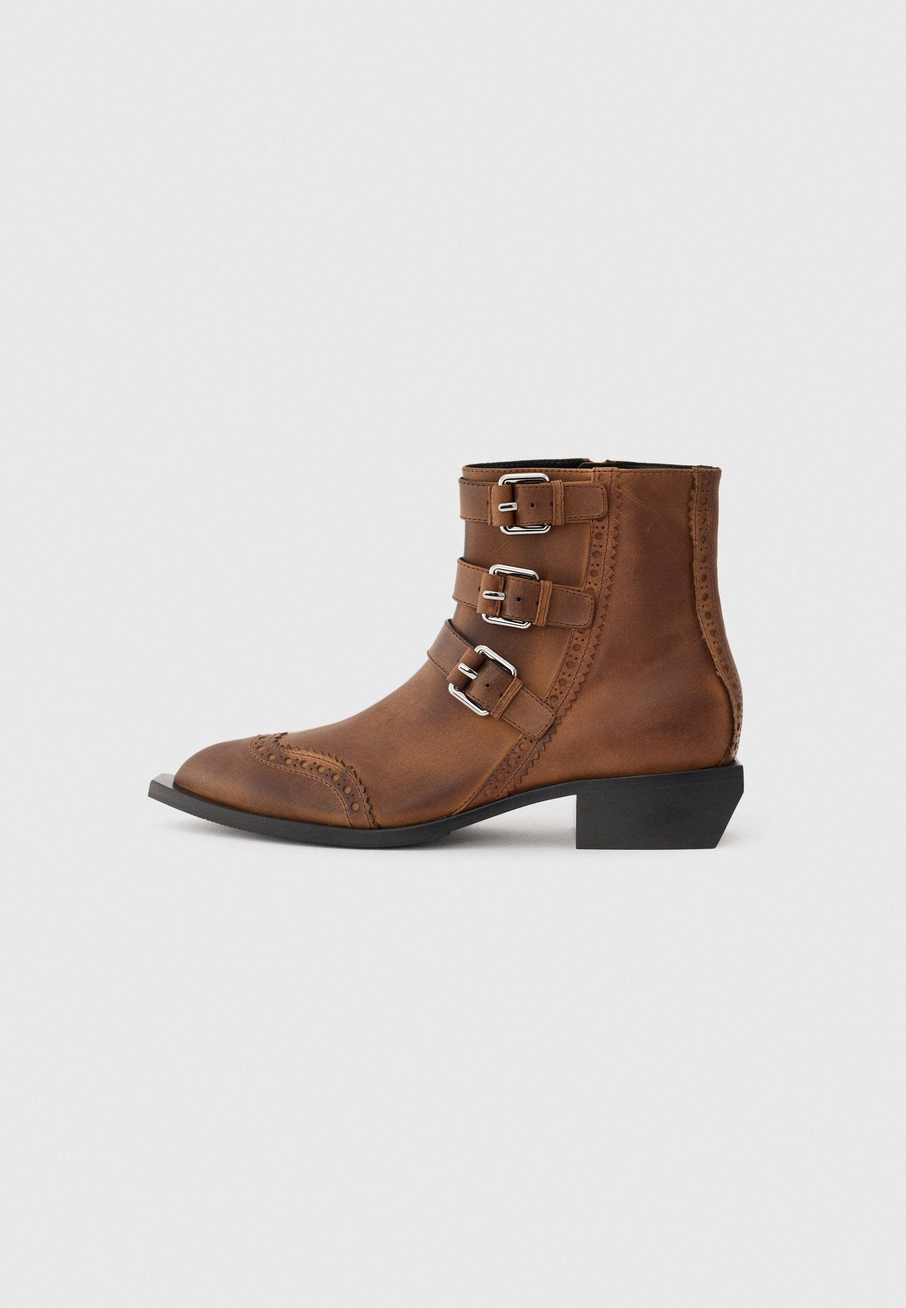 Stivaletto da cowboy/motociclista MOSCHINO - noce