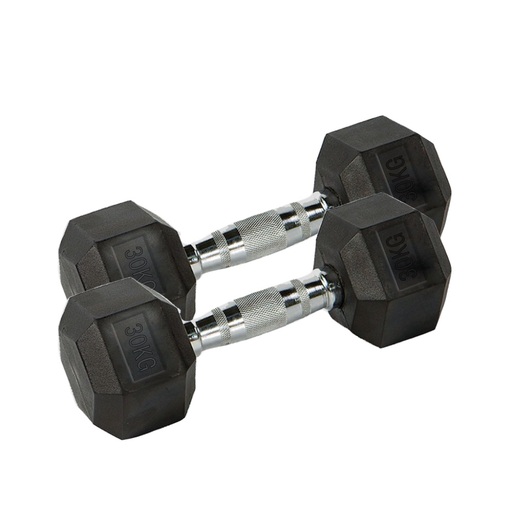 Deluxe Fitness zeshoekige halter 30 kg (paar)