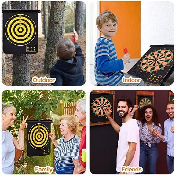 Juegos de dardos para niños, juguetes deportivos para interiores y exteriores, regalos para niños y niñas de 3 a 15 años.
