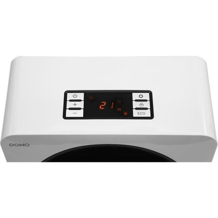 Calefactor cerámico - 2500 W - DOMO - DO7344H - 34,8 x 18,3 x 35,2 cm - Blanco