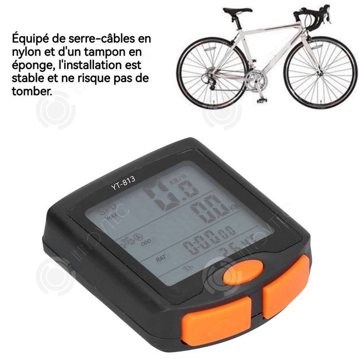 INN snelheidsmeter, helder wit LCD-scherm met vier vensters, waterbestendig ontwerp, magnetische sensor, mountainbike