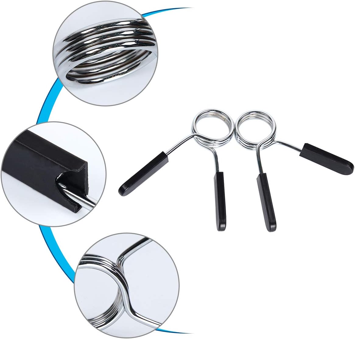 Súlyemelő Nyakörvek 2x 25mm (Pár) Ozio Fitness