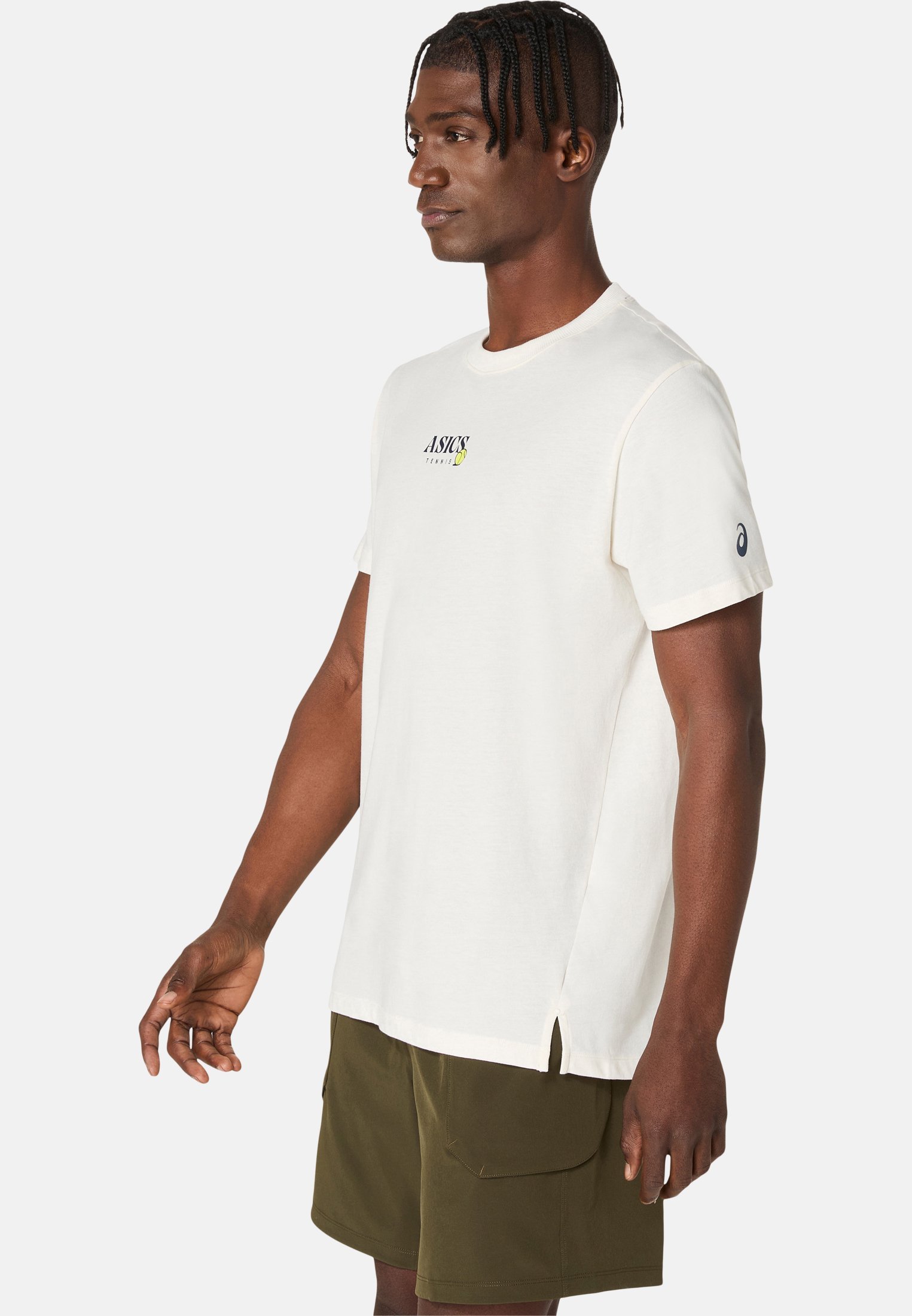 ASICS GAME SEASONAL GRAPHIC - Printitud T-särk - kreemjas