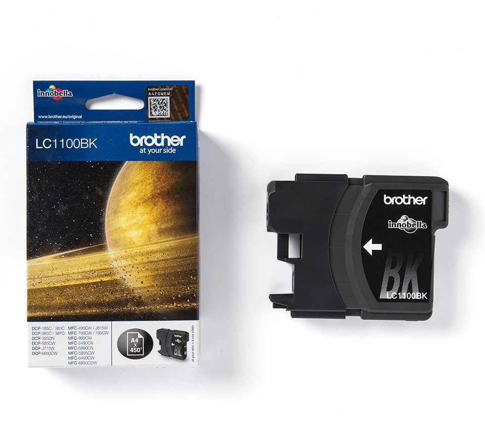 Cartucho de tinta negra Brother LC1100BK