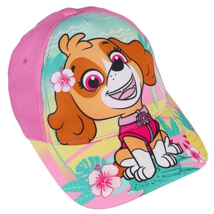 Gorra de béisbol rosa de Skye de Paw Patrol para niñas, ideal para el verano. Gorra de béisbol ajustable para niñas, talla 54.