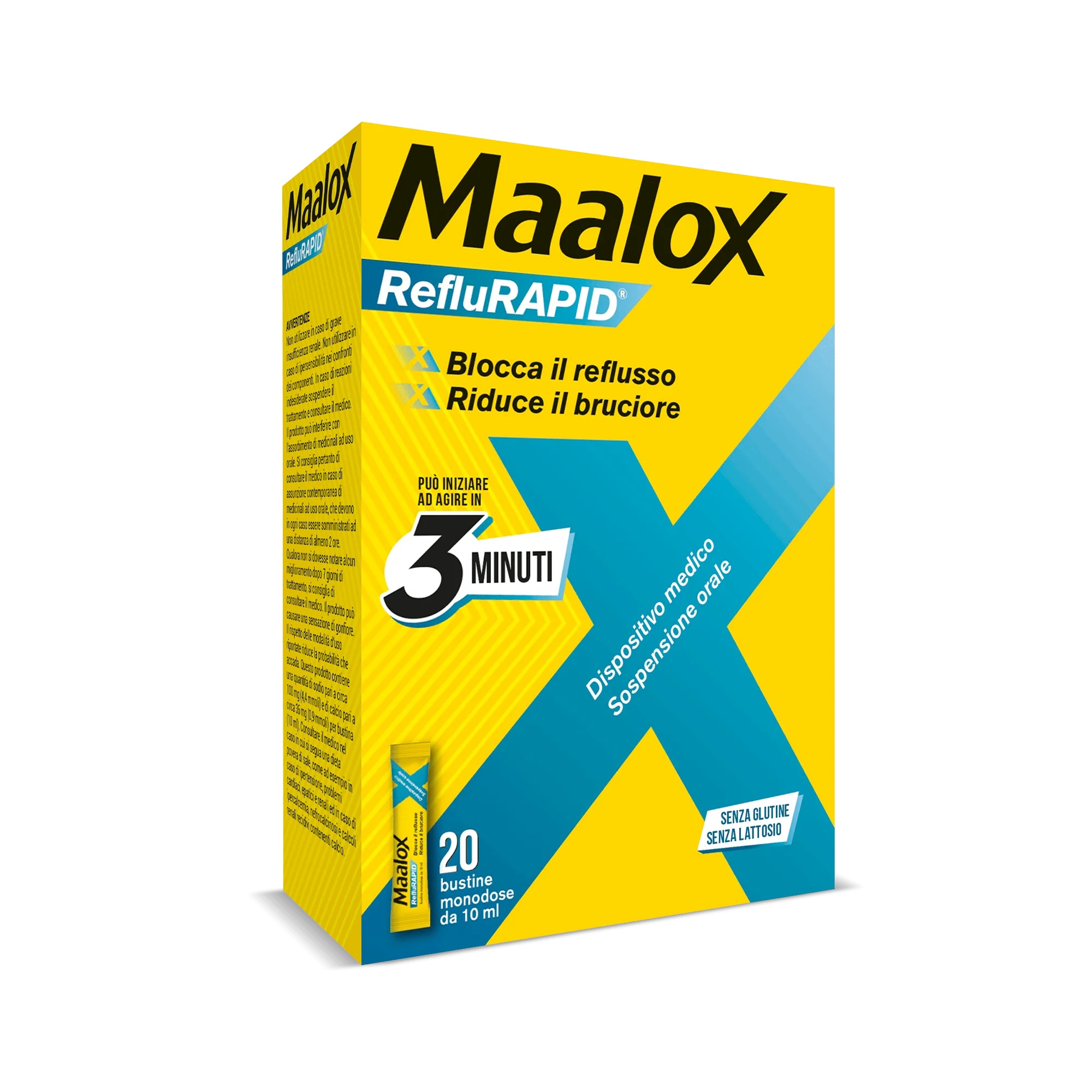 MAALOX Maalox Reflurapid 20 sachets Reflux et acidité
