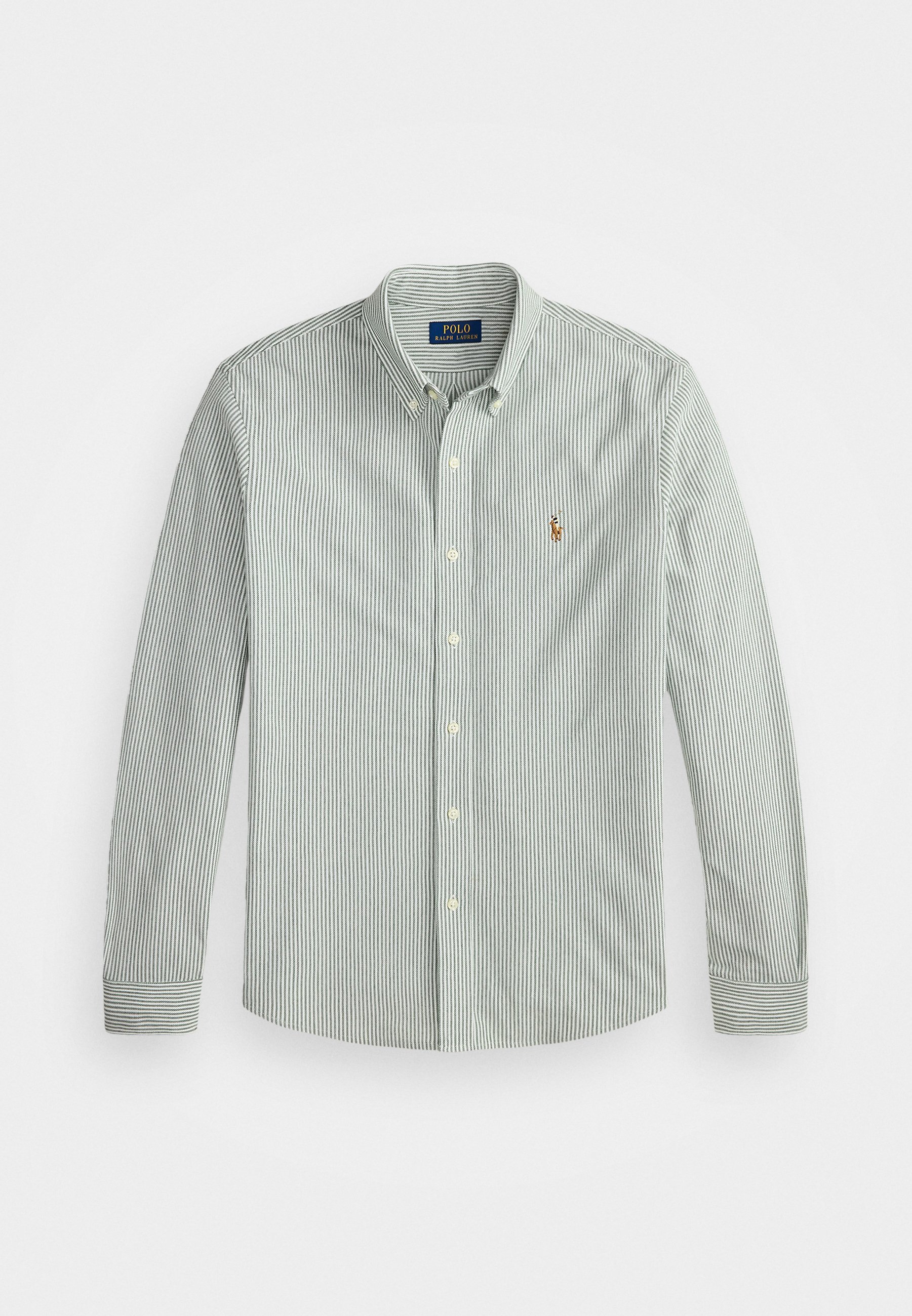 Chemise Oxford rayée en maille Polo Ralph Lauren - Chemise - Pin vintage/Blanc
