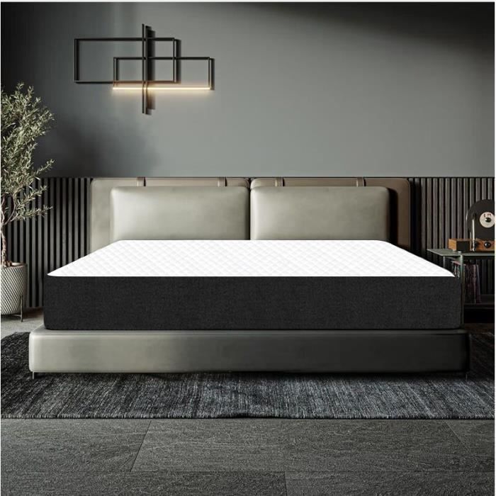 Colchón de lujo con acabado melaminado - 160x200 cm - Grosor 27 cm - 8 zonas de confort