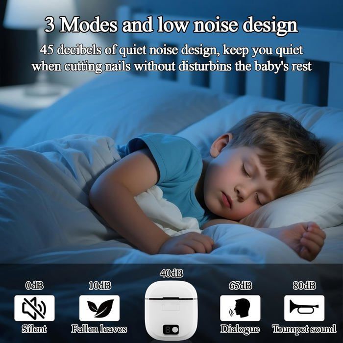 Cortauñas eléctrico multifuncional - Diseño elegante - 3 en 1: corta, pule y repara - Recargable mediante USB-C