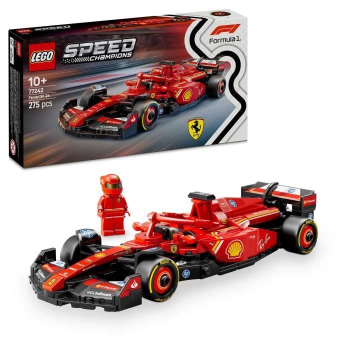 LEGO Speed Champions 77242 Ferrari SF-24 F1 Car - Set di costruzioni per bambini dai 10 anni in su