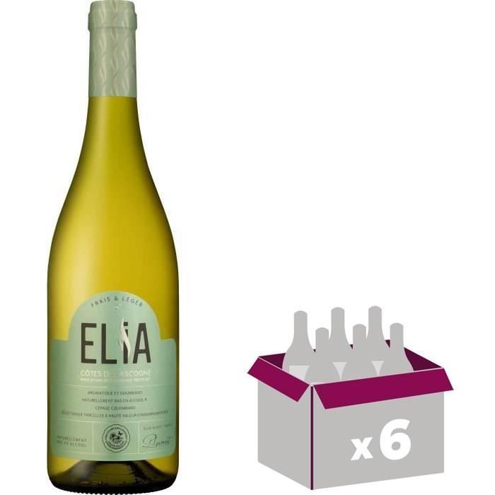 Elia 2024 Côtes de Gascogne - Vin blanc du Sud Ouest Naturellement bas en alcool 9°