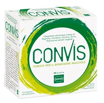 SOFAR Convis 20 sachês, suplemento alimentar para o bem-estar masculino e tônico