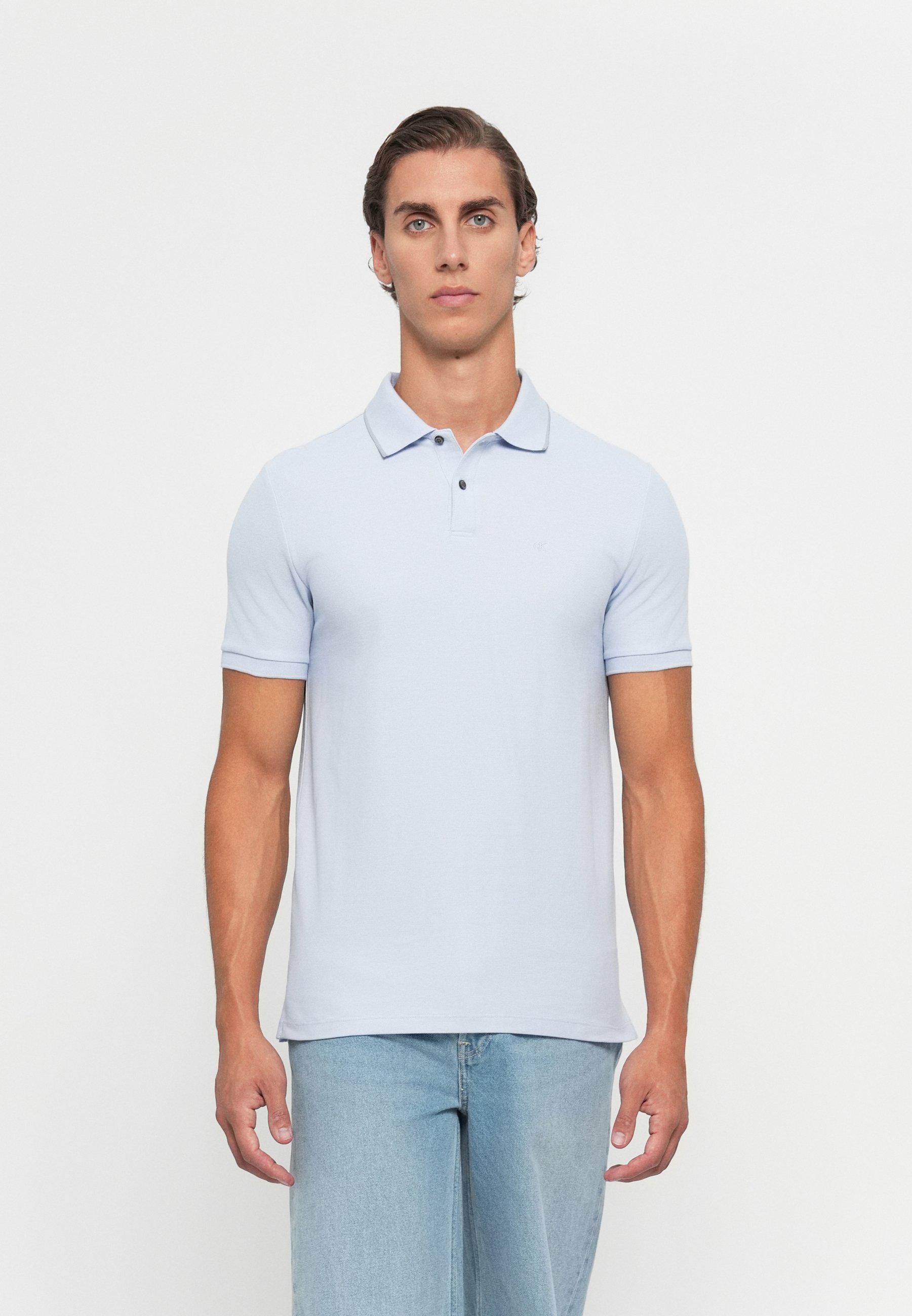 Polo Calvin Klein REFINED TIPPED CLASSIC - bleu xénon