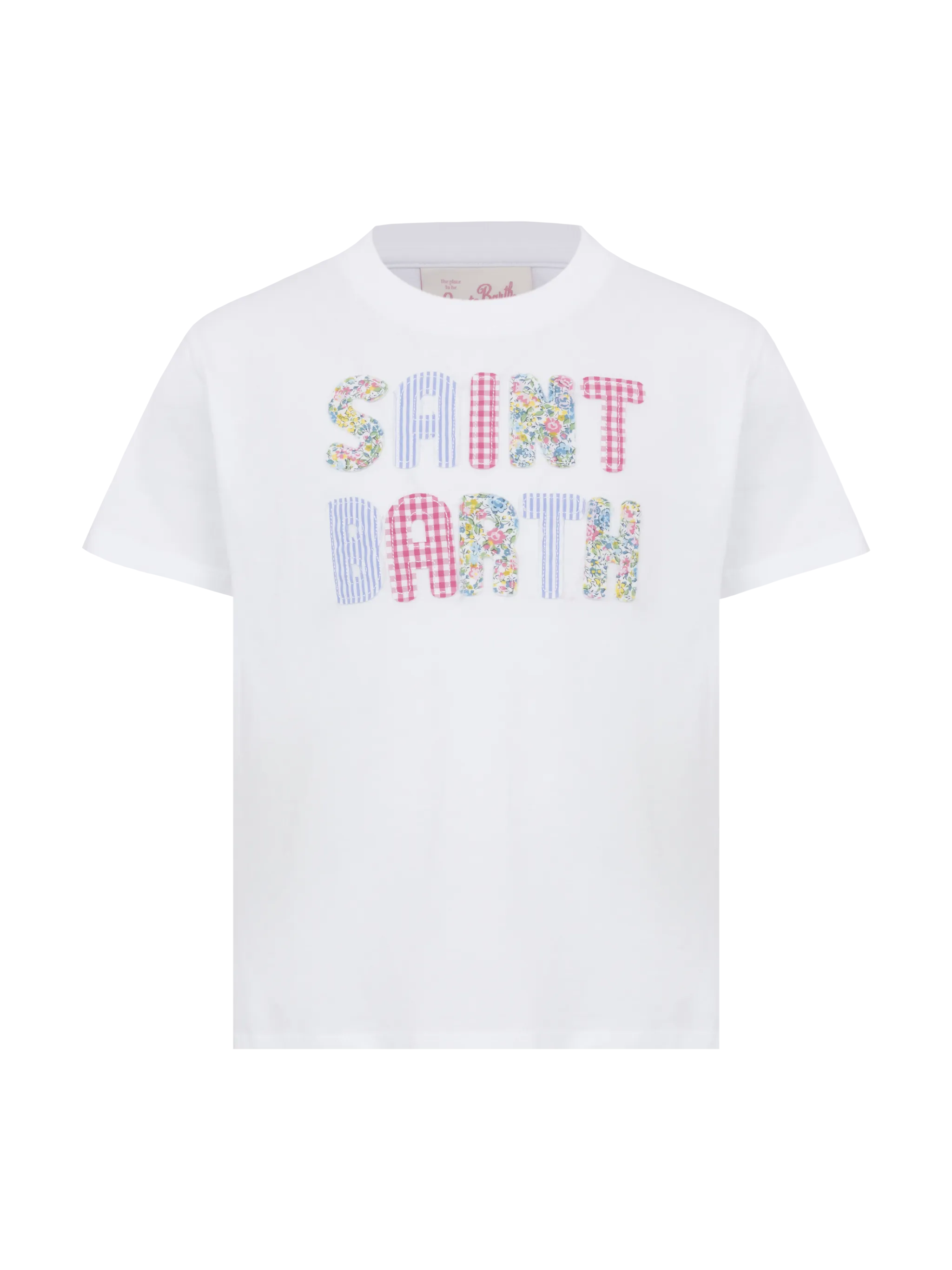 T-shirt Elly van katoen met patch Saint Barth