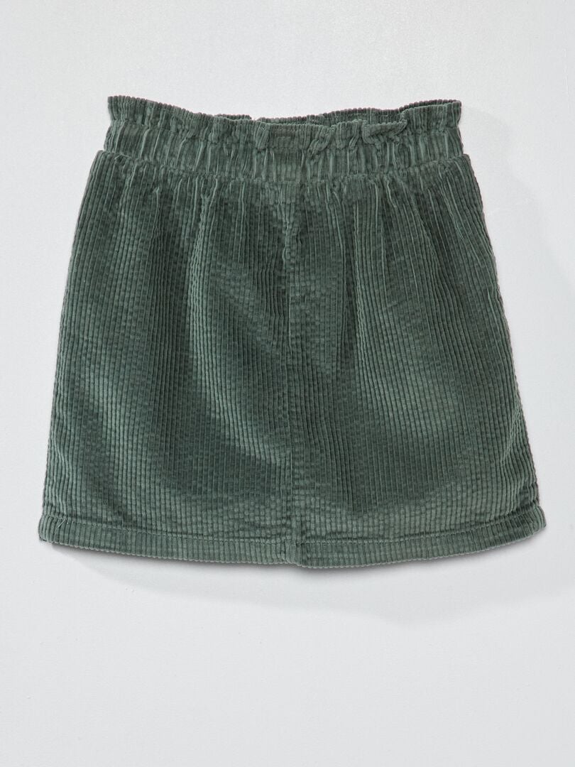 Corduroy rok - GROEN