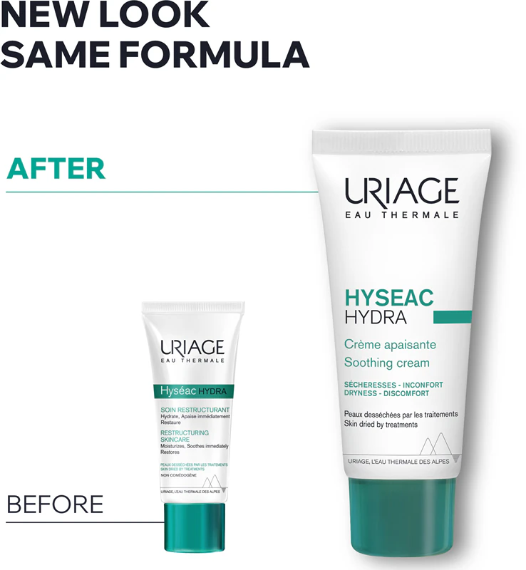 Uriage Hyseac Hydra Soothing Cream je zklidňující krém pro suchou a podrážděnou pleť způsobenou léčbou akné.