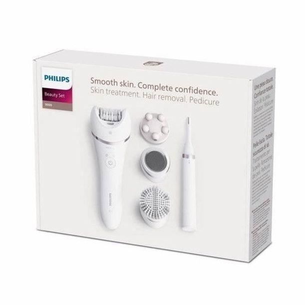 Electric epilator - Philips - BRE770/92 - 9 accessories - 2 speeds - Washable head